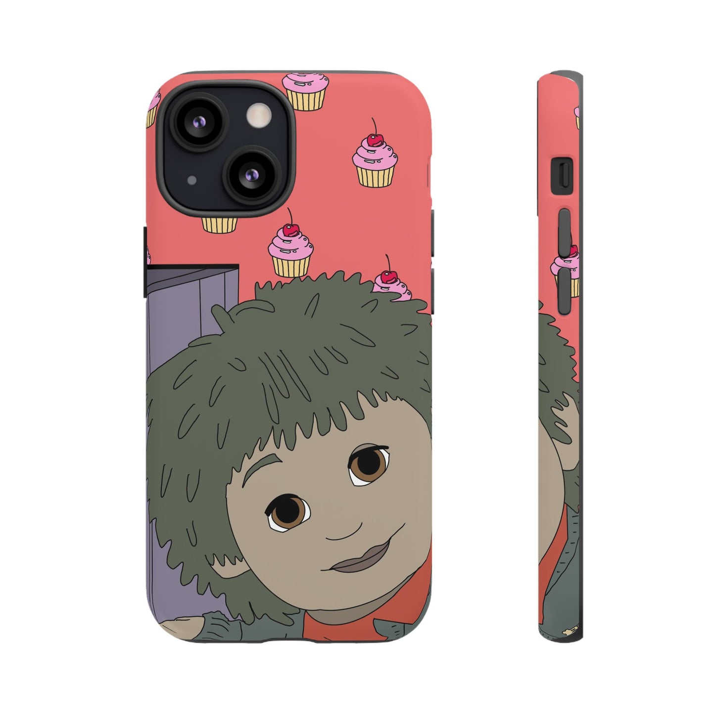 Cute Cupcake Tiny Phone Case — Whimsical Retro Character Protective Cover