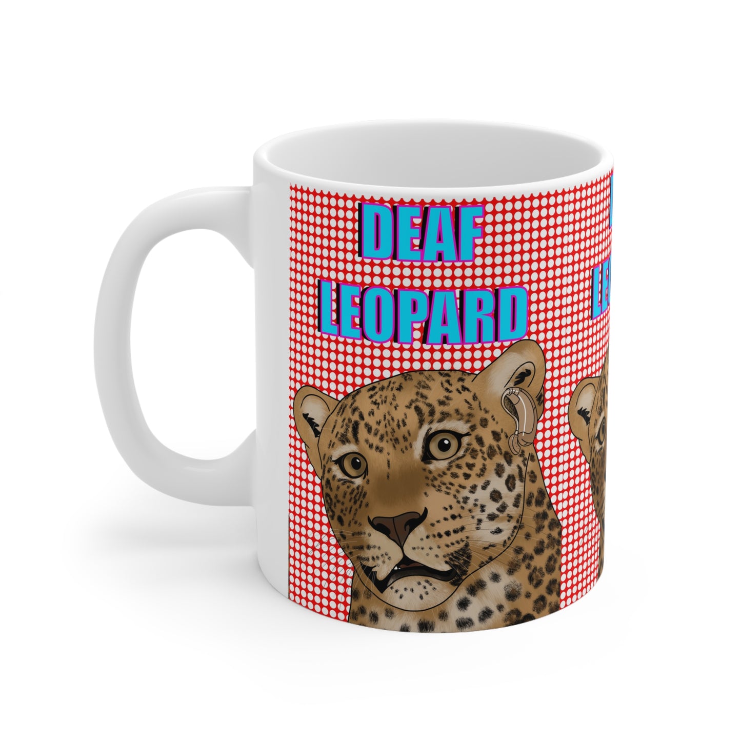 Deaf Leopard/ Def Leppard | Funny Mug | More Jam