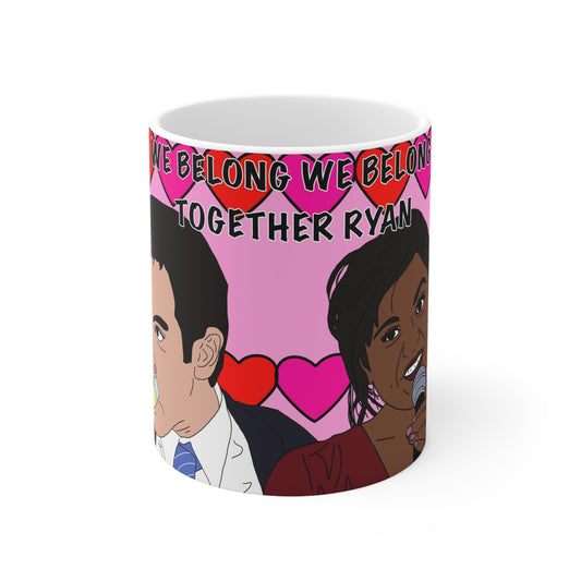 The Office Ryan & Kelly Coffee Mug — "We Belong Together"