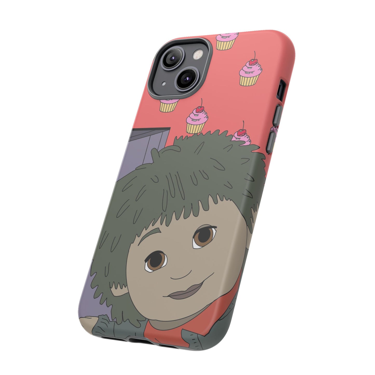 Cute Cupcake Tiny Phone Case — Whimsical Retro Character Protective Cover