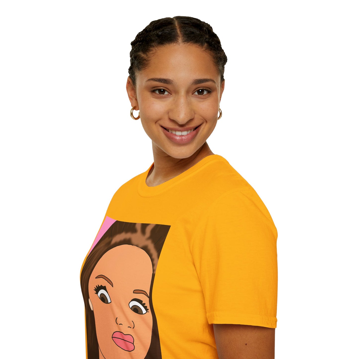 WTF Face T-Shirt — Retro Cartoon Portrait Tee