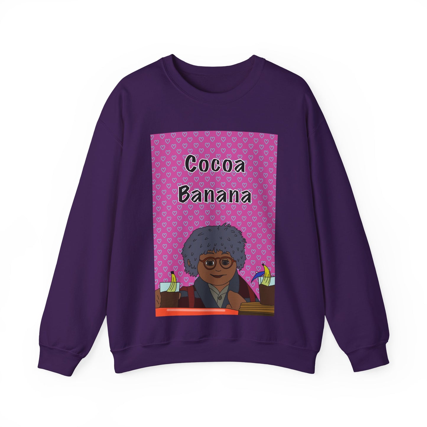 ** Limited Edition ** Cocoa Banana Crewneck Sweatshirt — Retro Cartoon Graphic