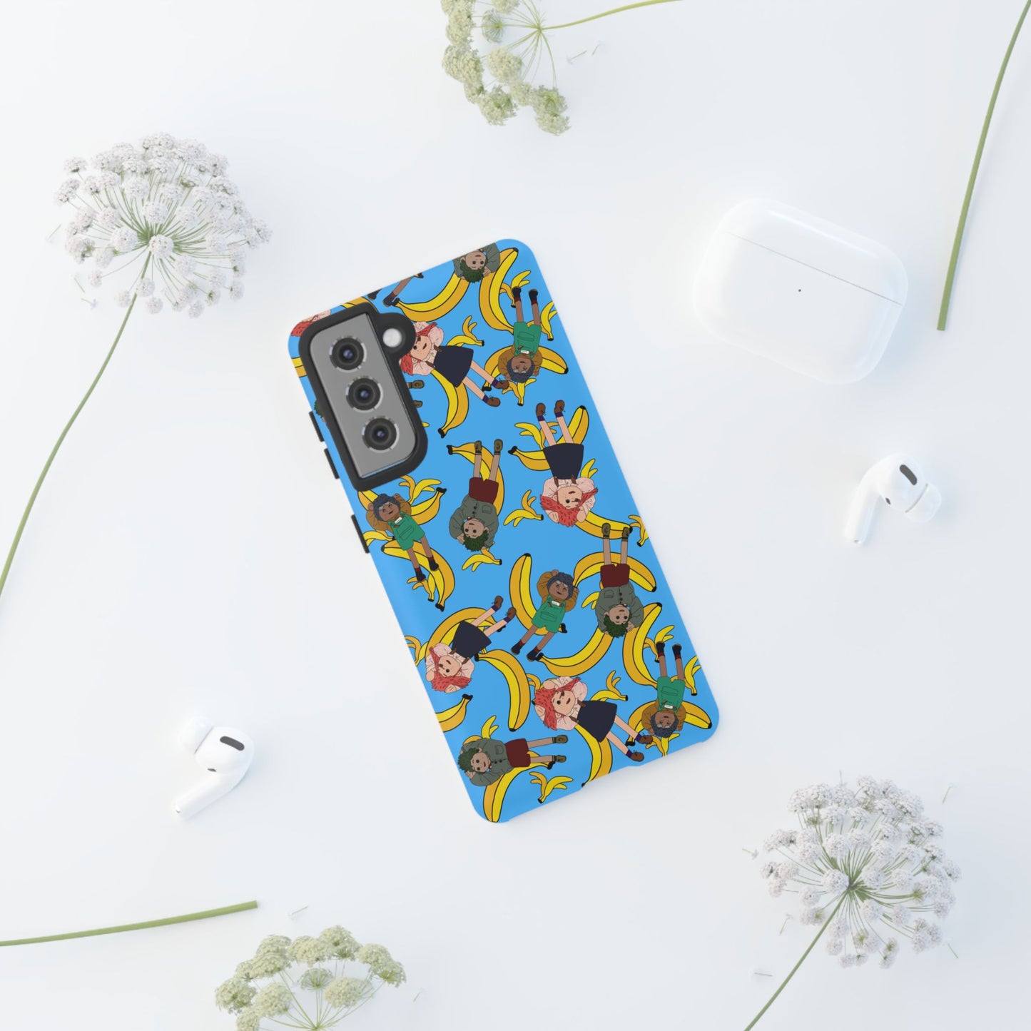 Banana Tots Pattern Phone Case — Cute Cartoon Phone Cover