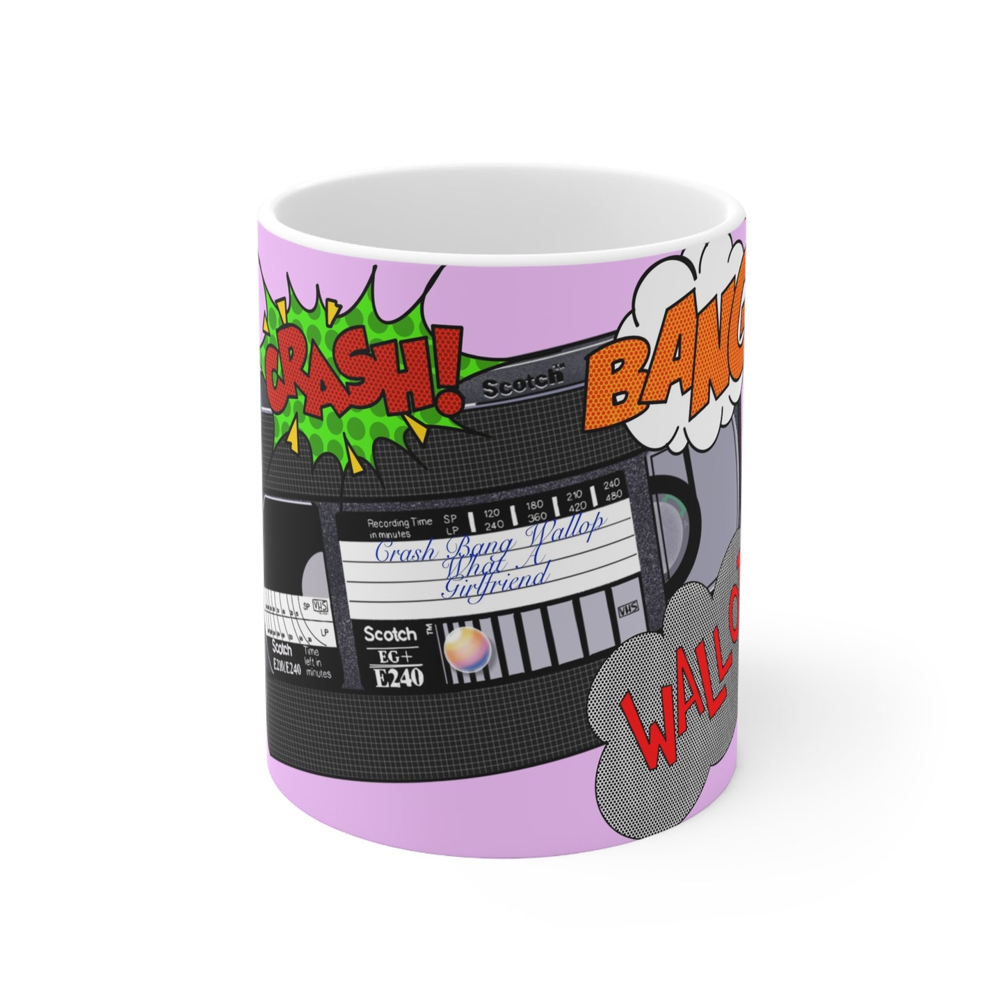 Alan Partridge Coffee Mug — 'Crash! Bang! Wallop' Graphic