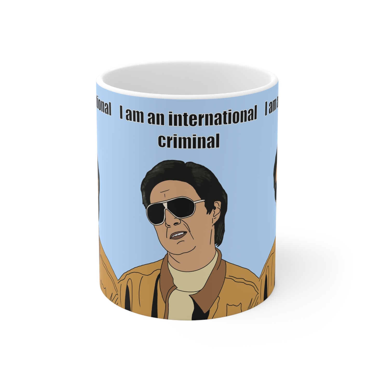 The Hangover Mr Chow  — "I Am an International Criminal" Retro Movie Quote Coffee Cup