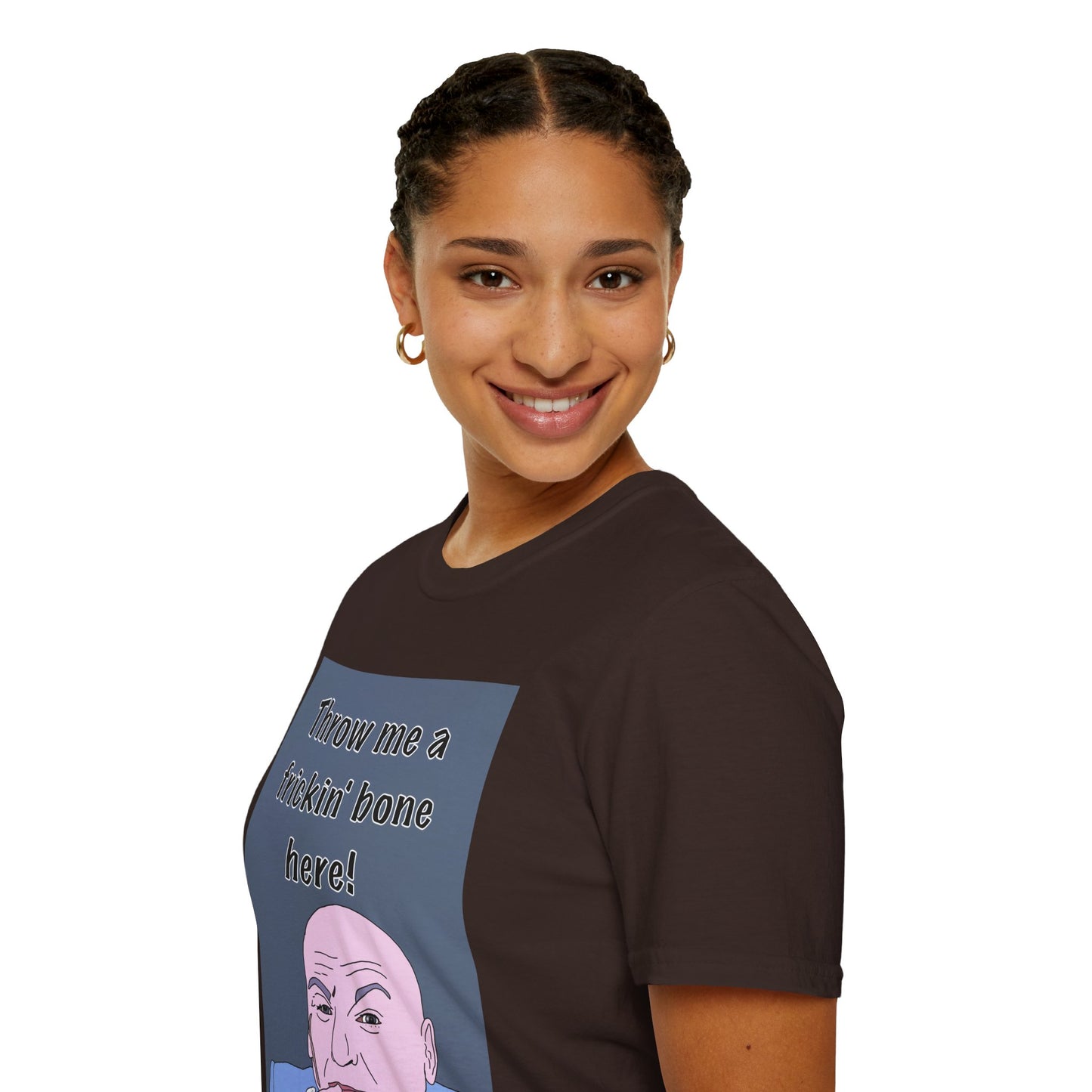 Dr Evil Austin Powers Throw Me a Frickin' Bone T-Shirt — Funny Meme Graphic Tee