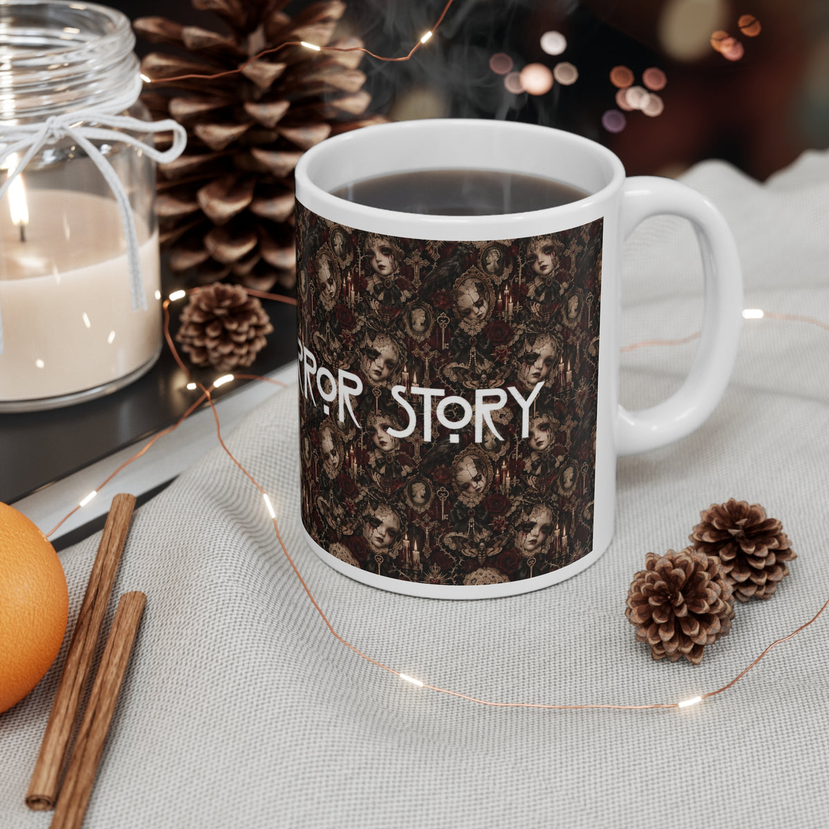 American Horror Story | Mask & Crows Patterned Mug | More Jam