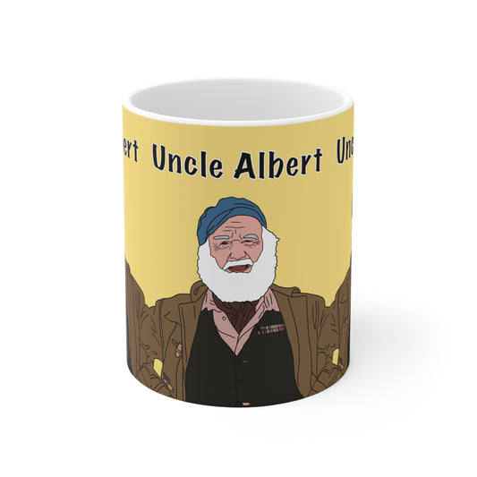 Uncle Albert Only Fools Ceramic Coffee Mug — Retro Bearded Sailor Design