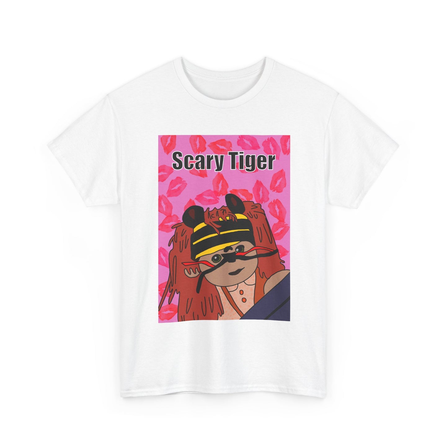 Limited Edition Valentines Day Scary Tiger Graphic Tee