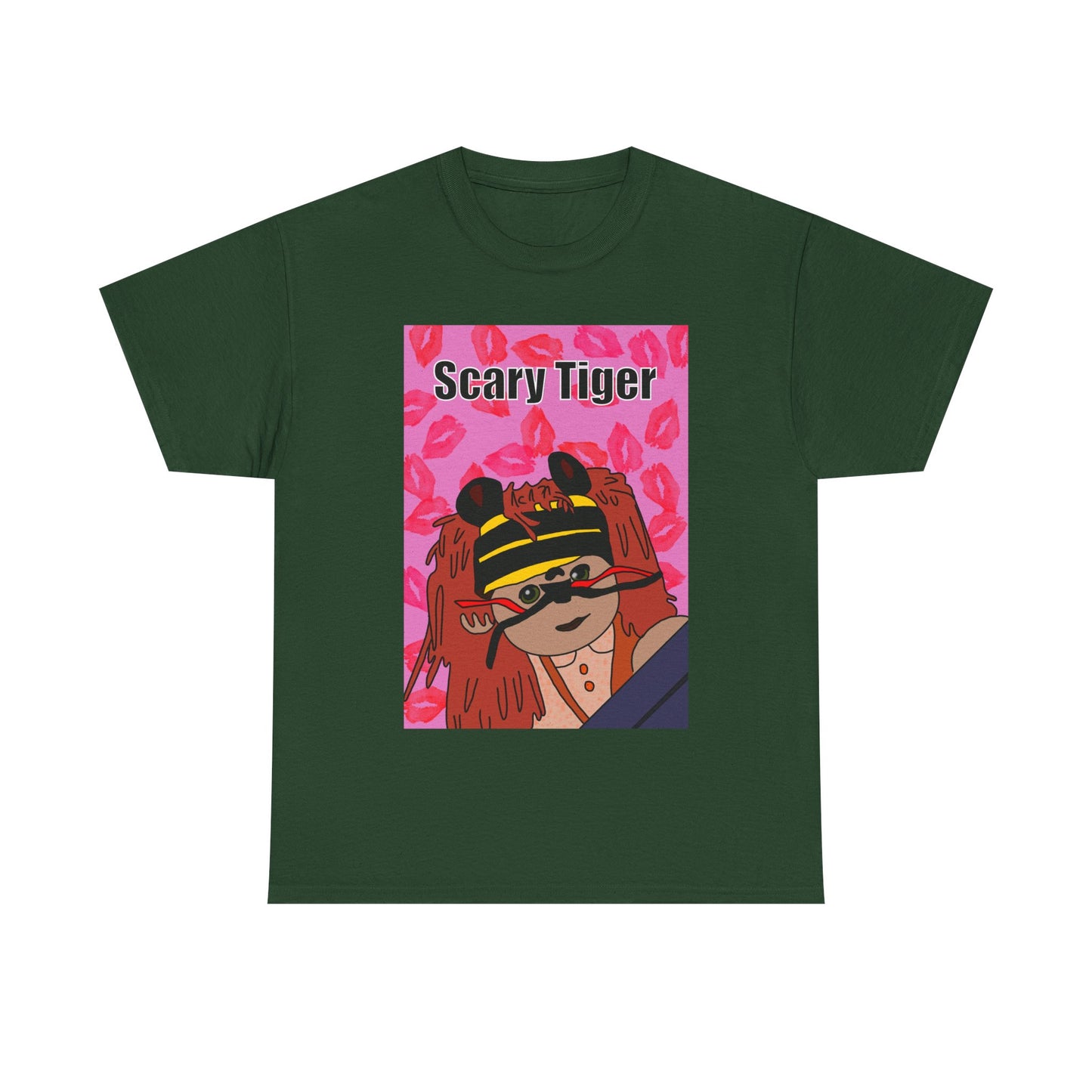 Limited Edition Valentines Day Scary Tiger Graphic Tee
