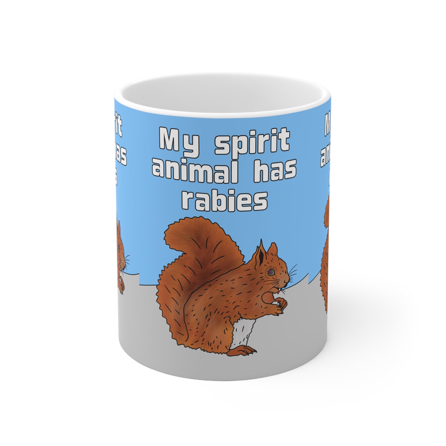 My Spirit Animal Has Rabies | Funny Squirrel Mug | More Jam