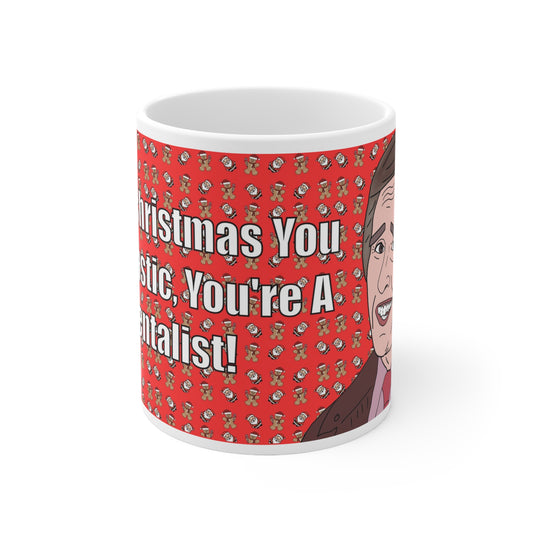 Alan Partridge You Big Spastic | Christmas Mug | More Jam