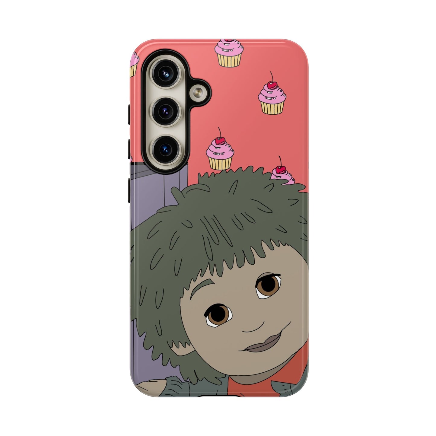 Cute Cupcake Tiny Phone Case — Whimsical Retro Character Protective Cover