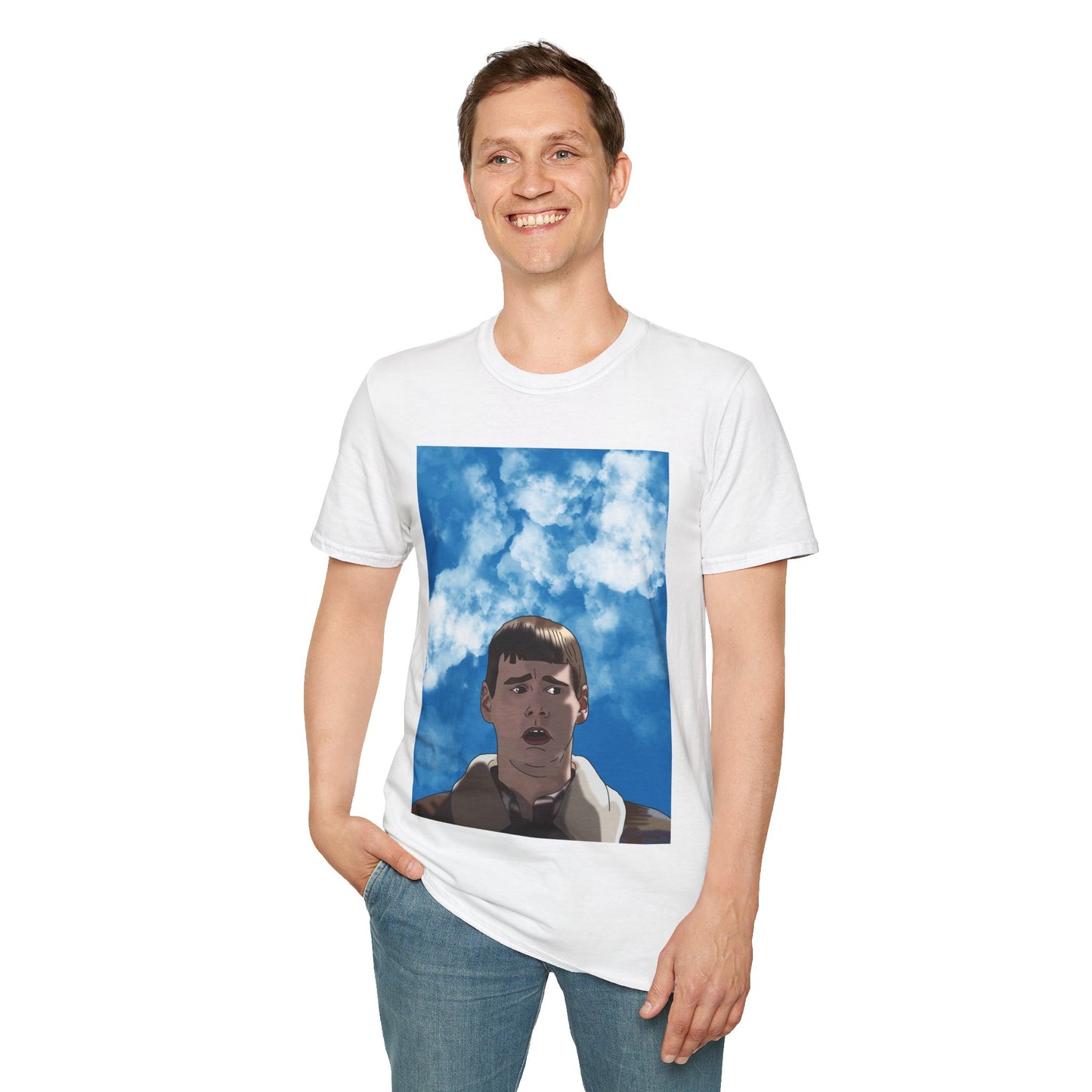 Dumb & Dumber Graphic T-Shirt — Retro Portrait Sky Print