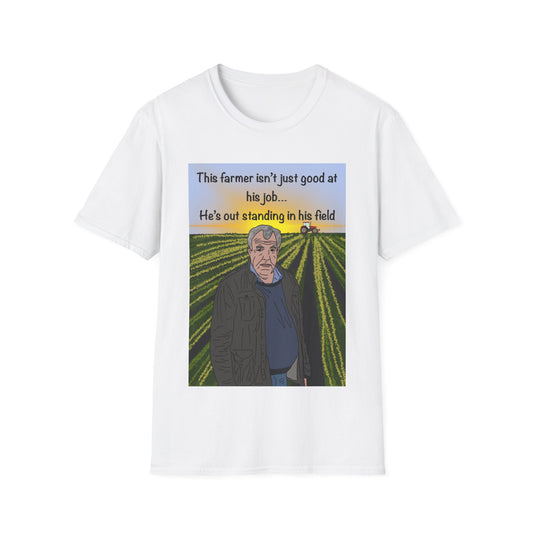 Jeremy Clarkeson Farmer Pun Graphic T-Shirt — "This farmer isn’t just good at his job..."