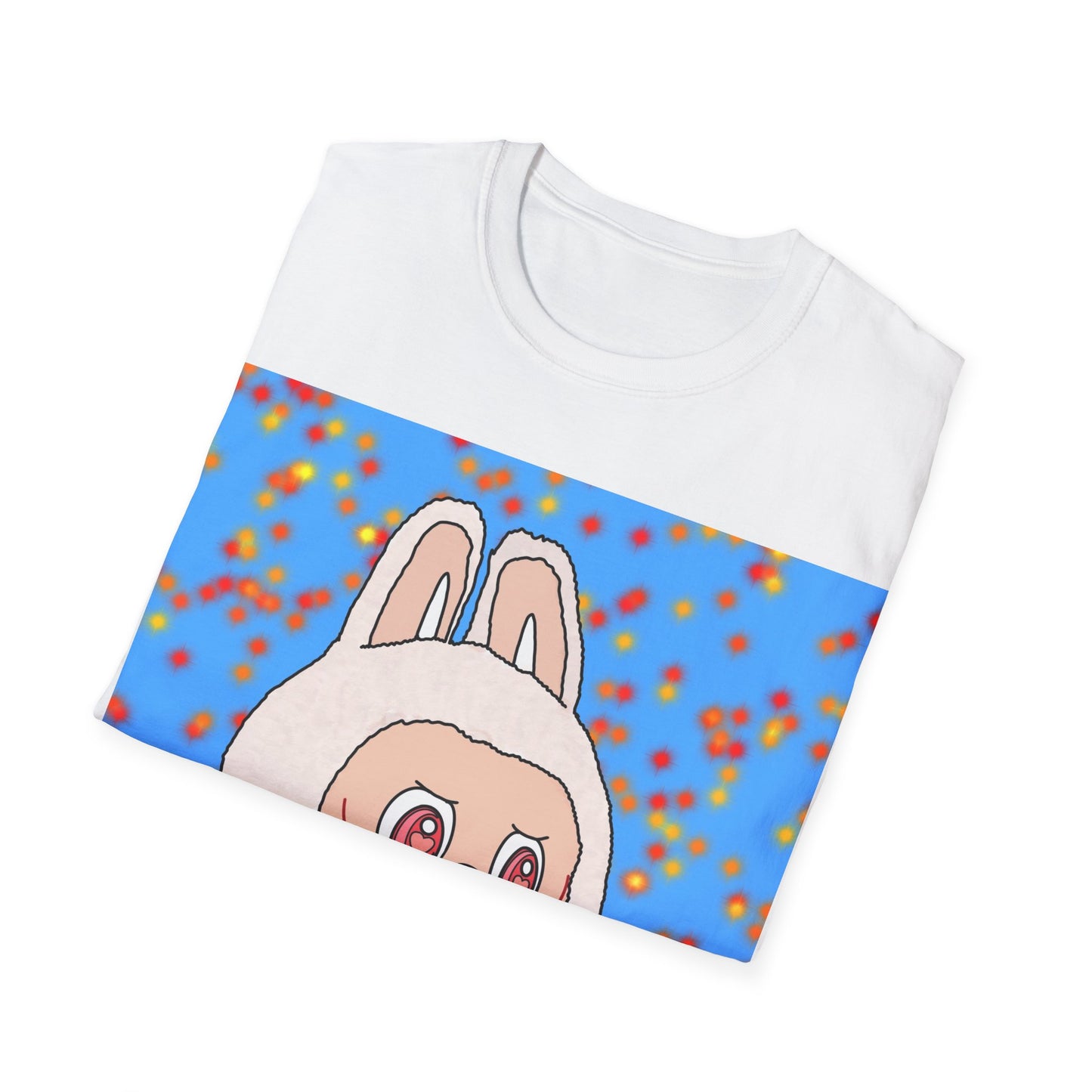 Cute Labubu T-Shirt — Character Holding Candy Heart