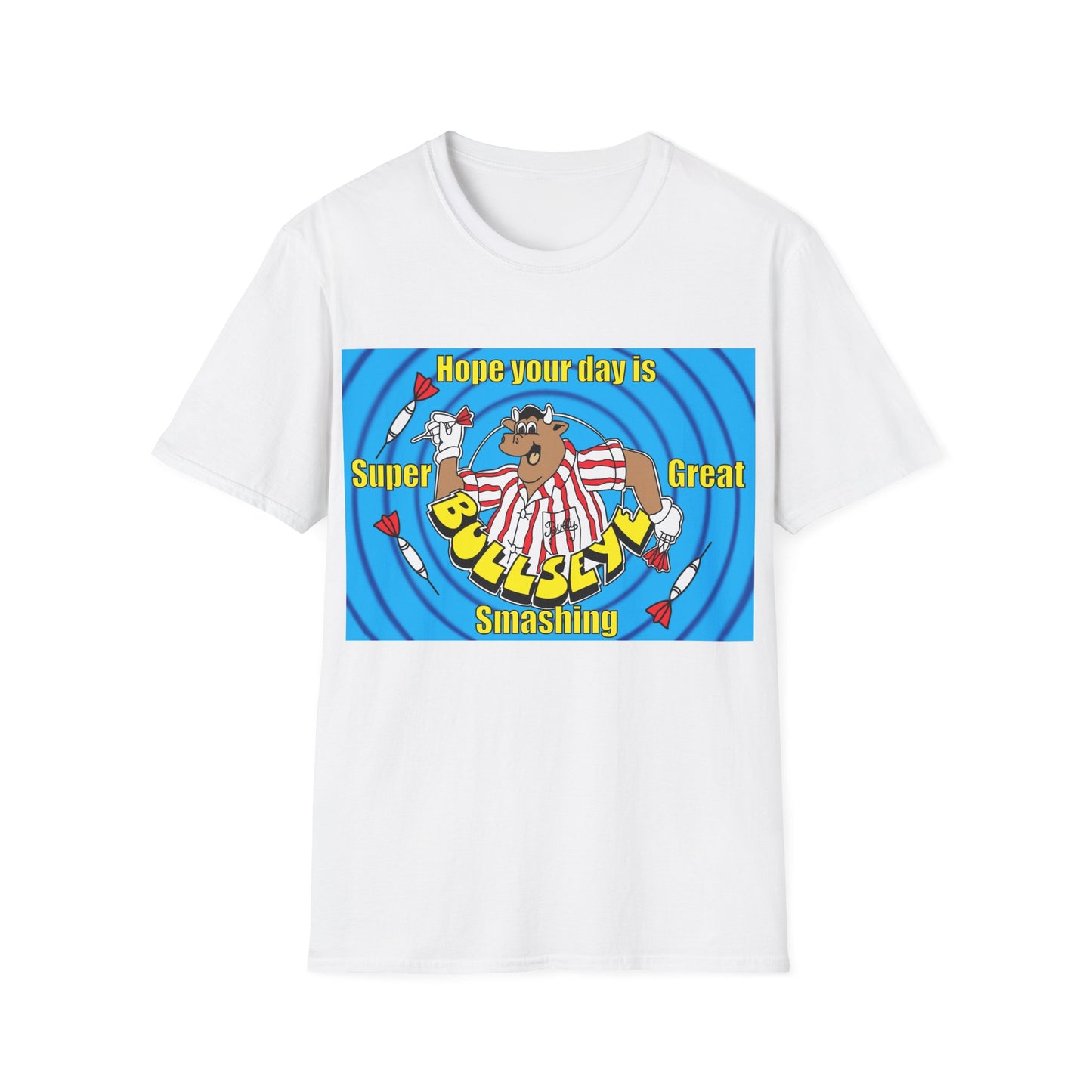 T-Shirt — 'Hope Your Day is Super Bullseye! Smashing' Carnival Target Graphic Tee