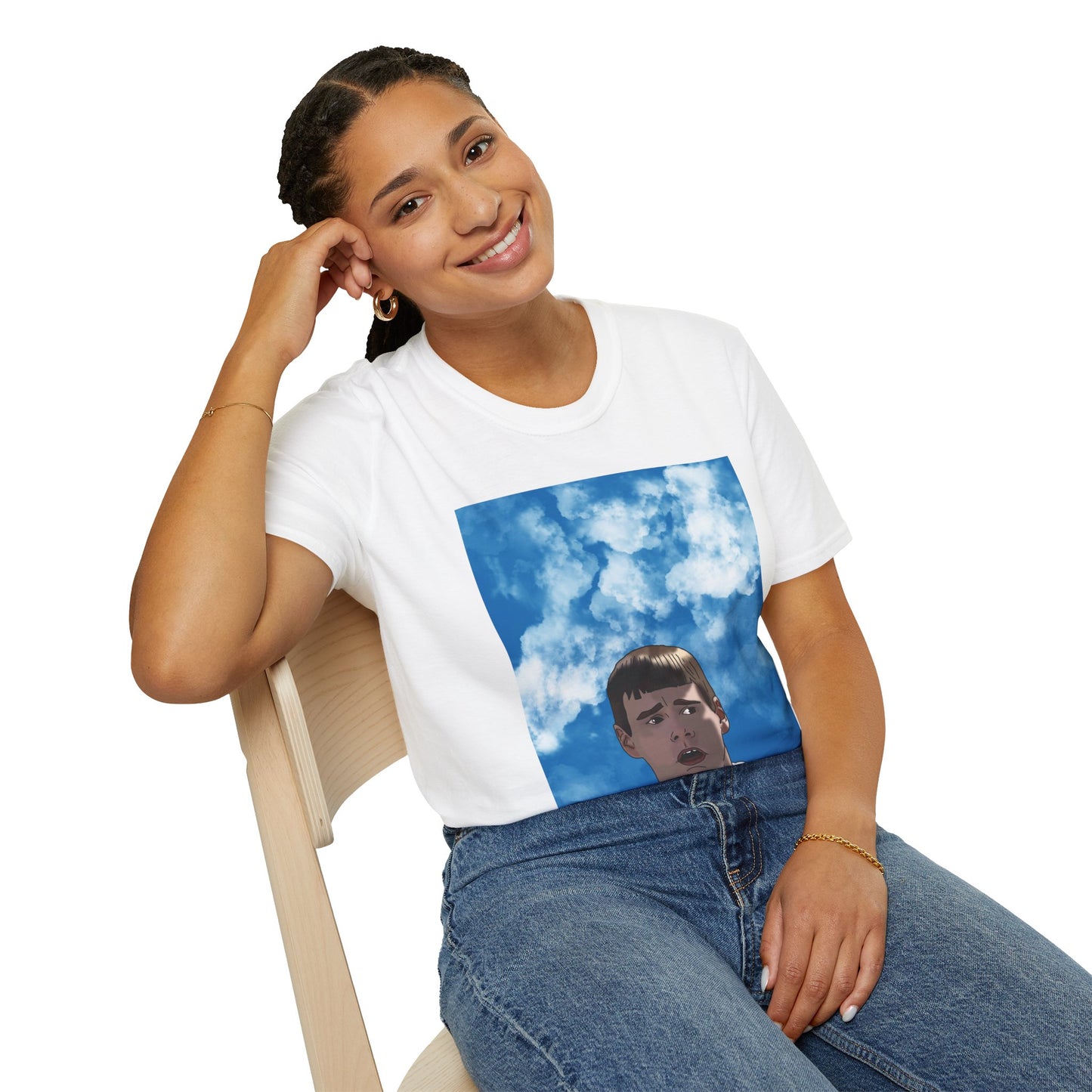 Dumb & Dumber Graphic T-Shirt — Retro Portrait Sky Print