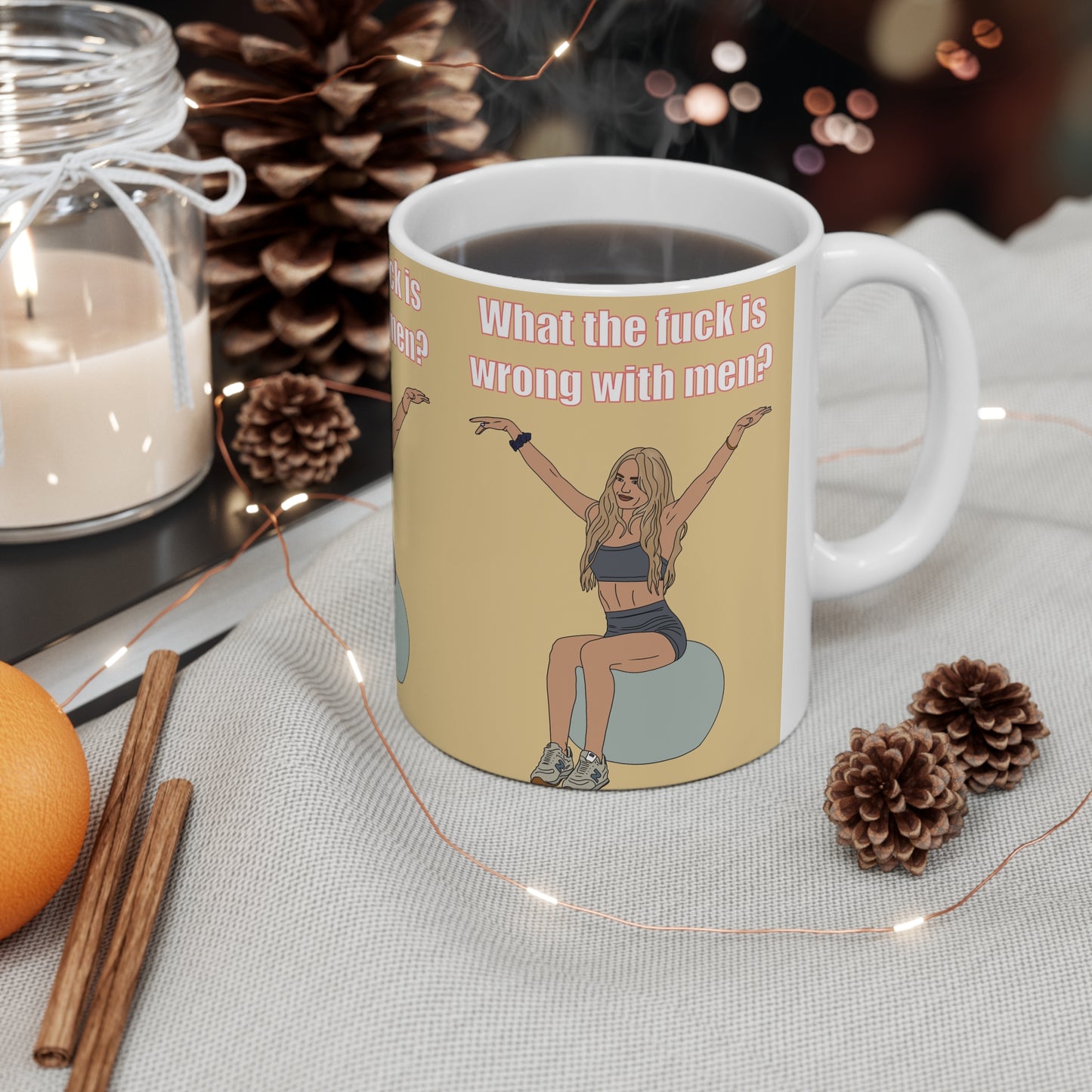 Landman Ainsley Wtf Is Wrong With Men Mug | More Jam