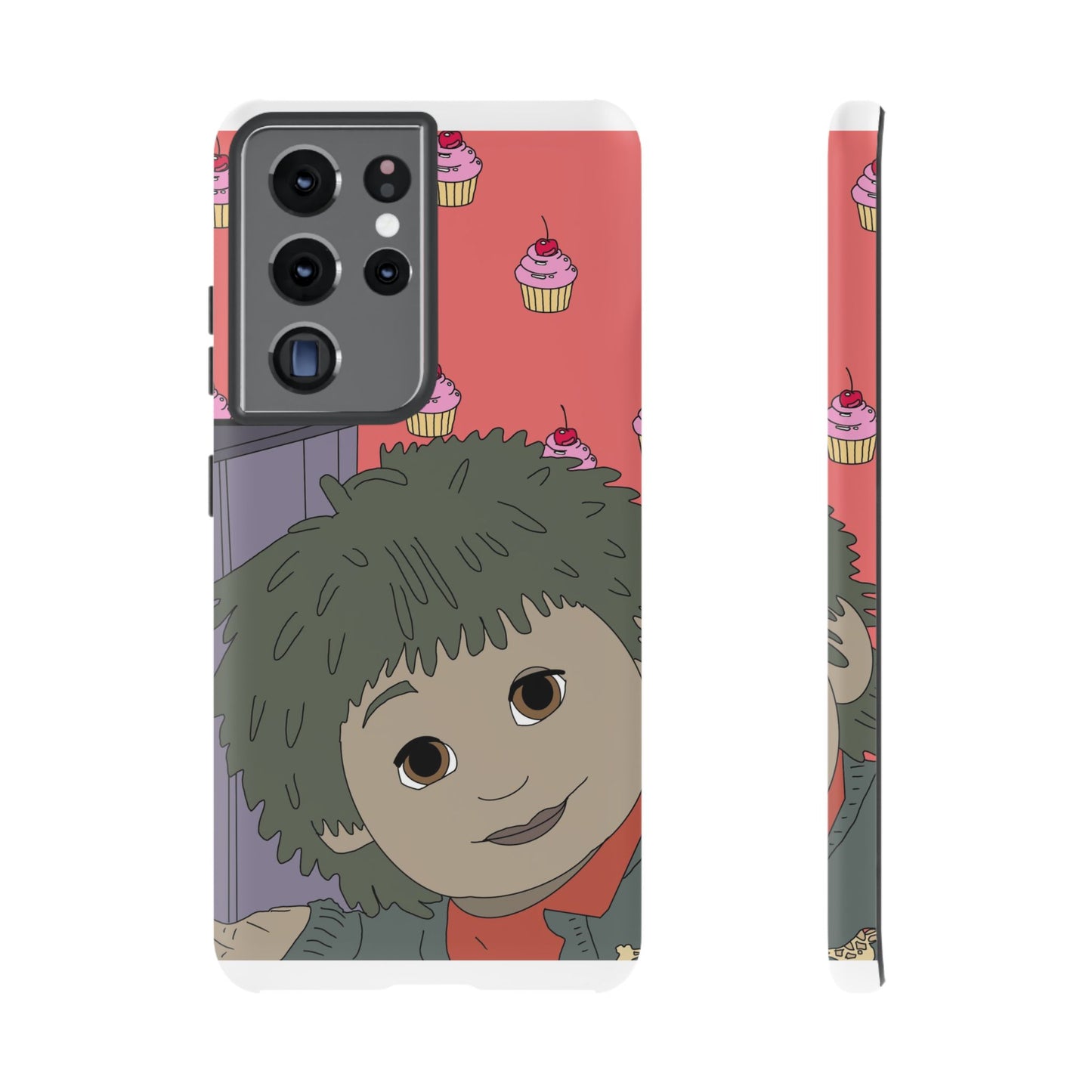 Cute Cupcake Tiny Phone Case — Whimsical Retro Character Protective Cover