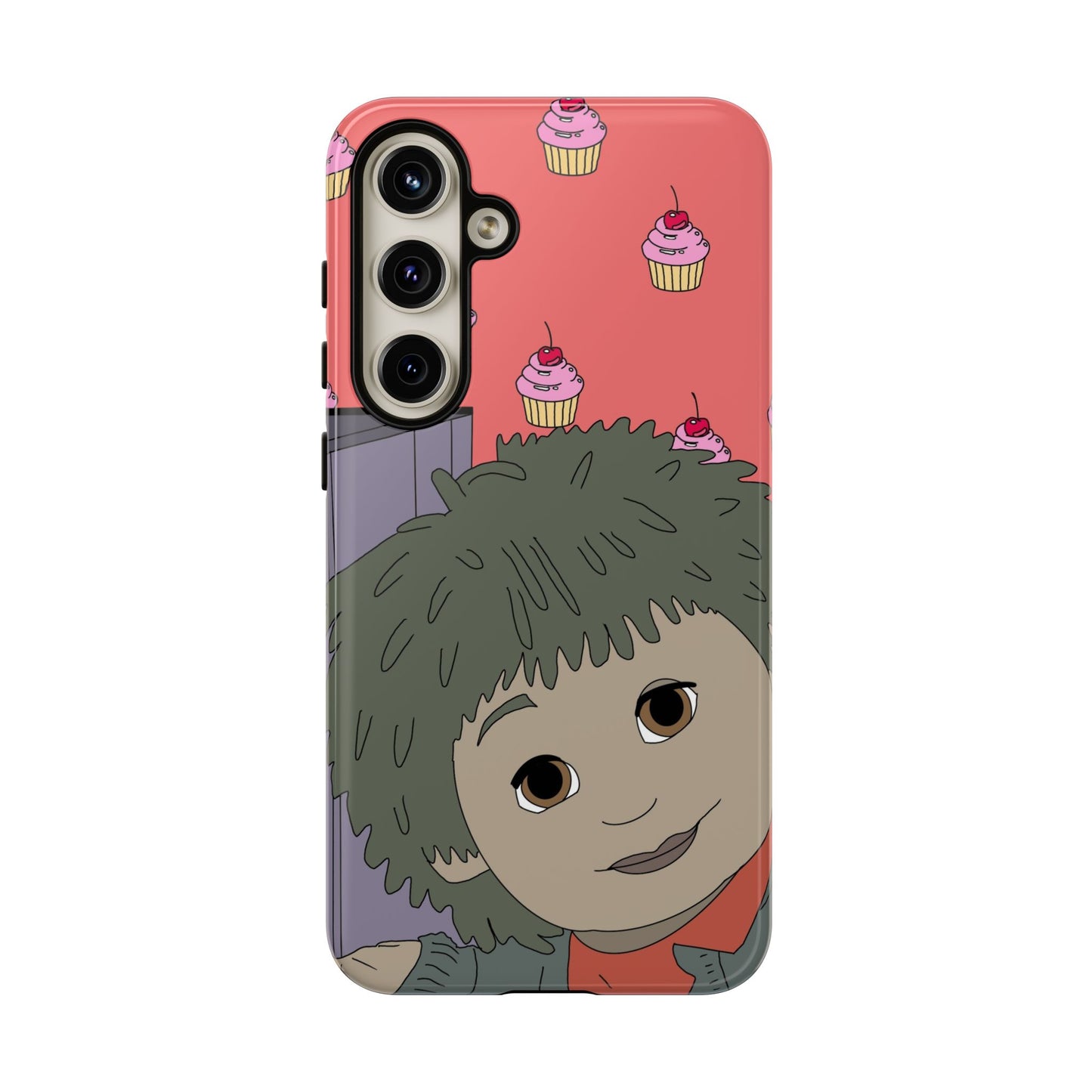 Cute Cupcake Tiny Phone Case — Whimsical Retro Character Protective Cover