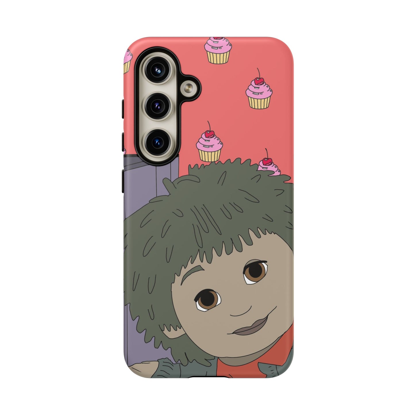 Cute Cupcake Tiny Phone Case — Whimsical Retro Character Protective Cover