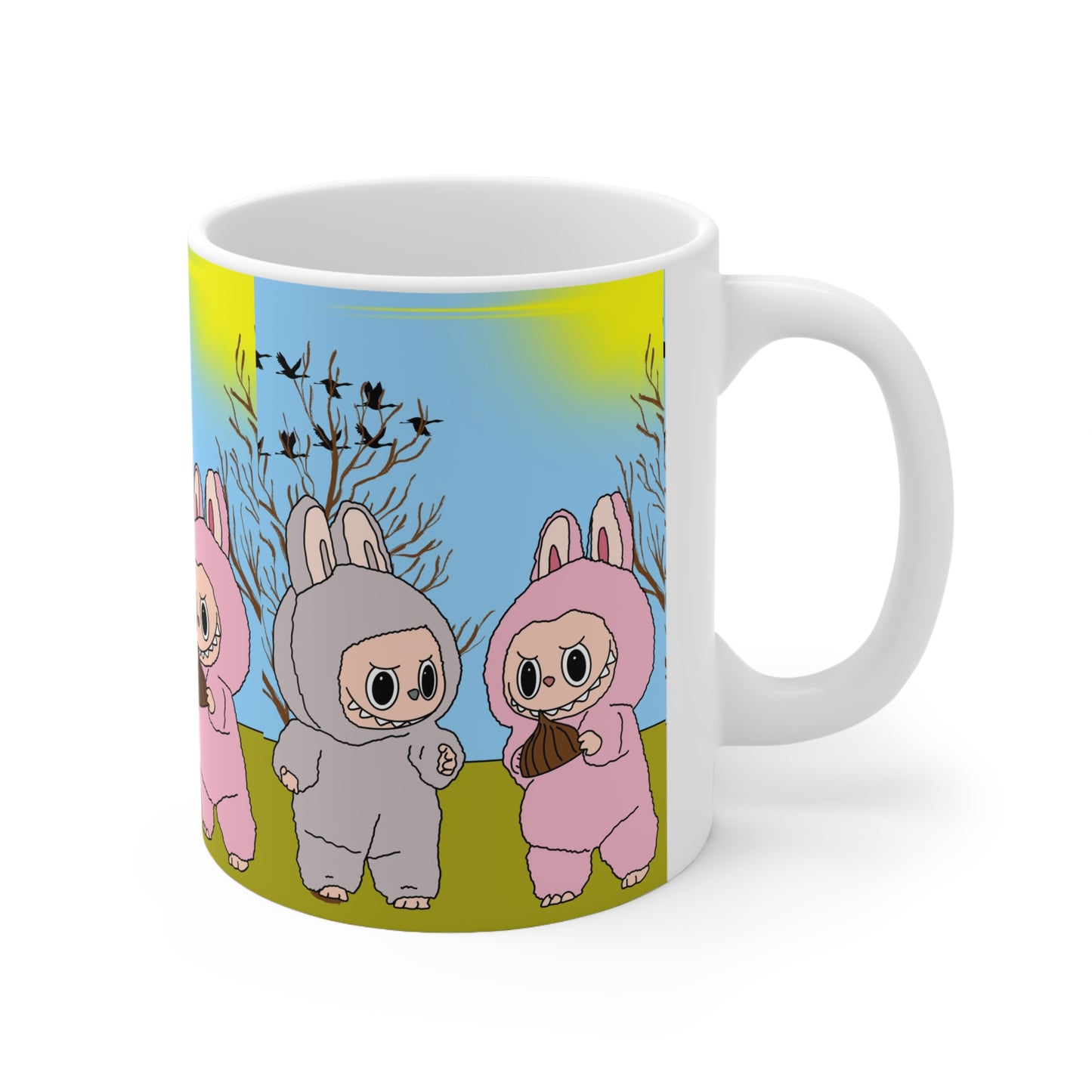 Cute Labubu Mug — Ceramic Coffee Cup