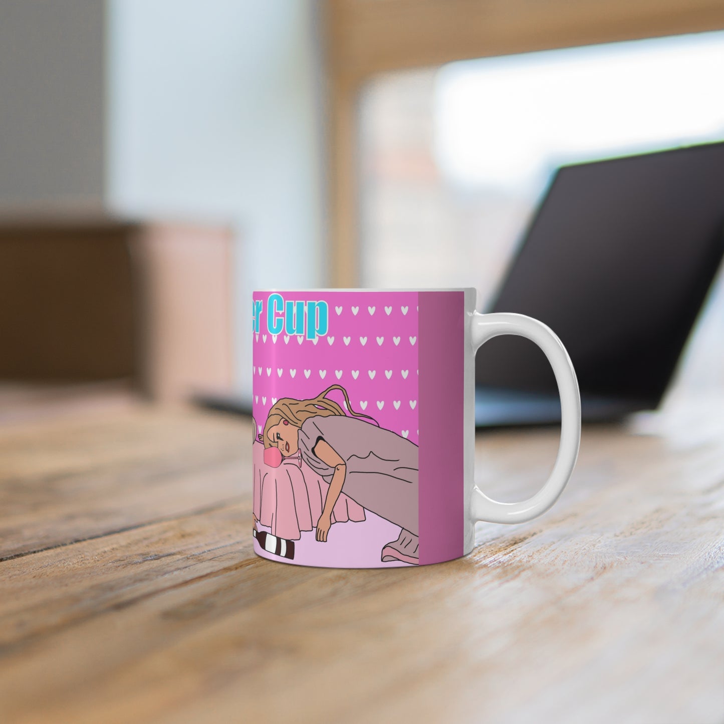 Hangover Cup Ceramic Coffee Mug — Funny Pink Bachelorette / Girls Night