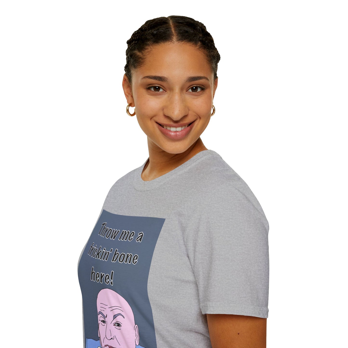 Dr Evil Austin Powers Throw Me a Frickin' Bone T-Shirt — Funny Meme Graphic Tee