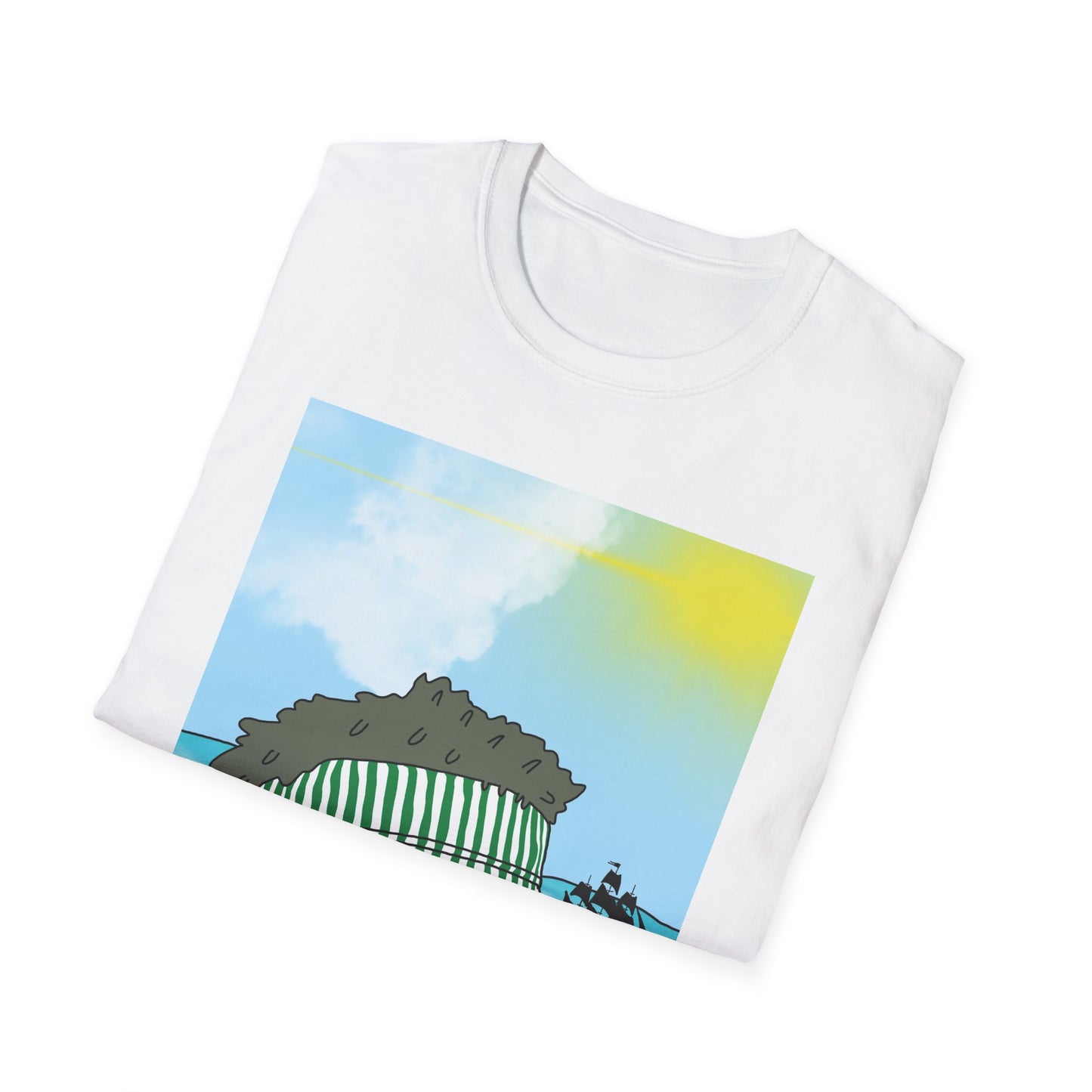 Hawaiian Tiny Surf T-Shirt — Cute Island Lei Graphic Tee