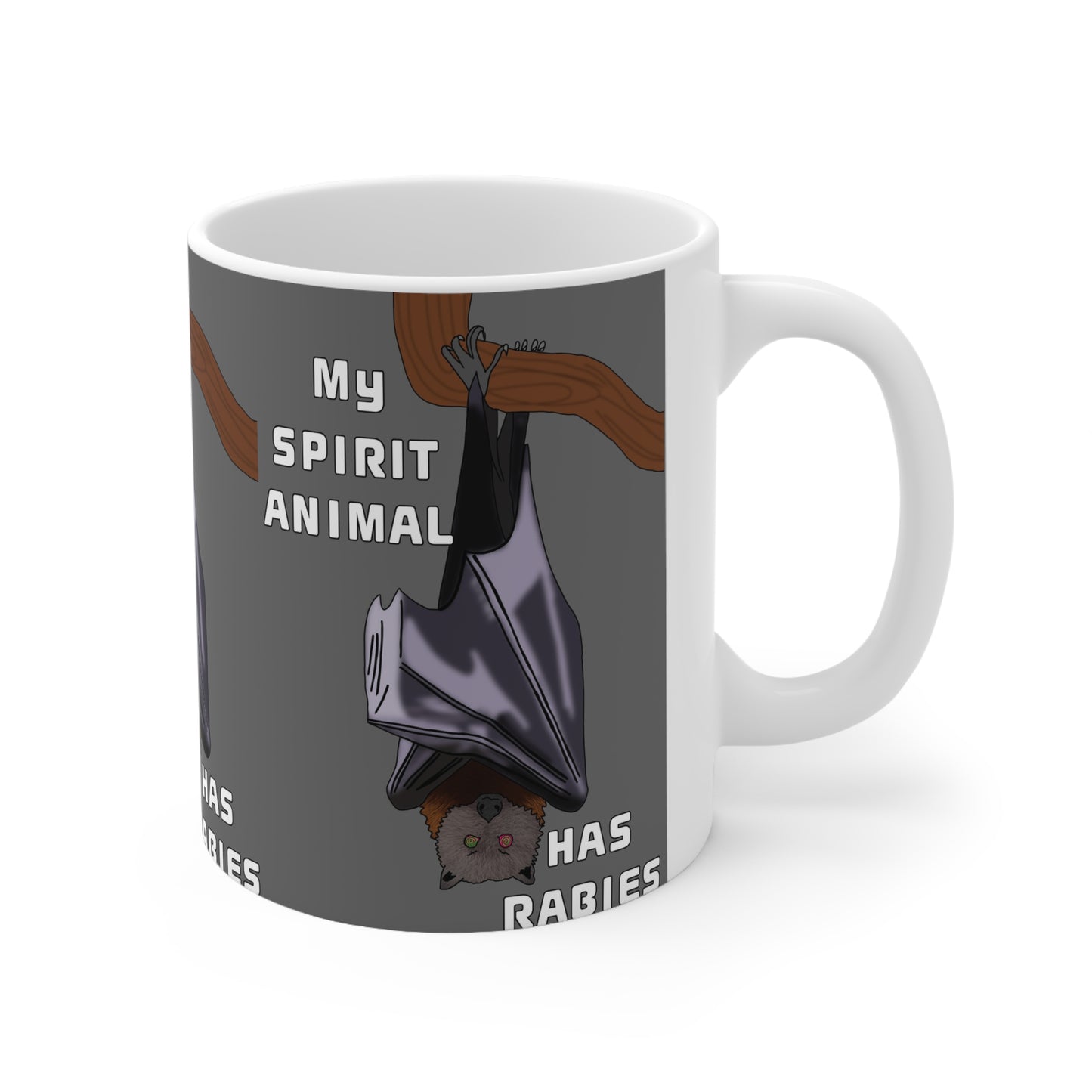 My Spirit Animal Has Rabies | Funny Bat Mug | More Jam