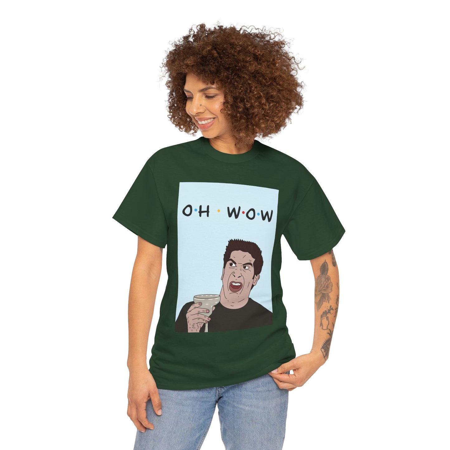 Friends Tee — 'Oh Wow' Funny Ross Geller Shirt