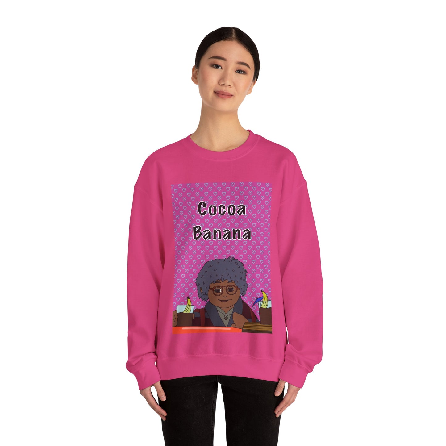 ** Limited Edition ** Cocoa Banana Crewneck Sweatshirt — Retro Cartoon Graphic