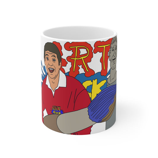 Retro Art Attack 90s Cartoon Coffee Mug — Ceramic Cup