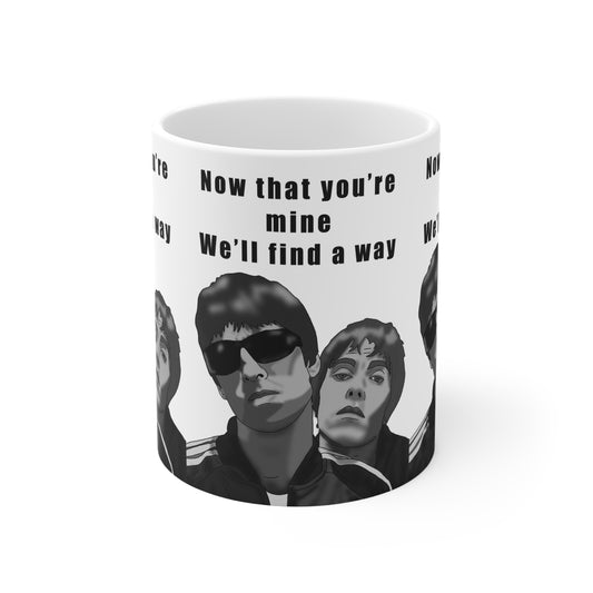 Oasis Lyrics Mug — Oasis Slide Away "I Dream of You and All the Things You Say"