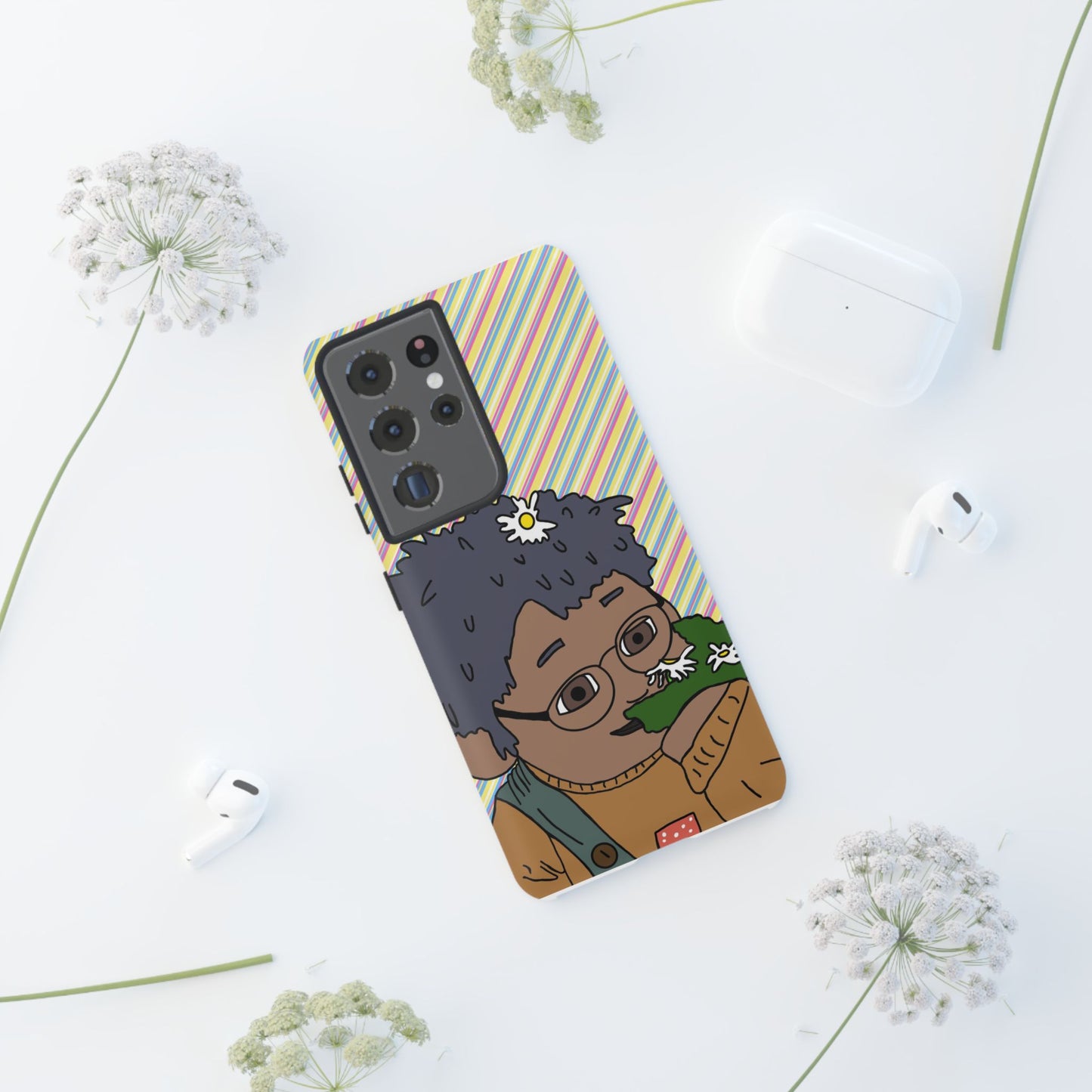 Cute Flowers Tom Phone Case —