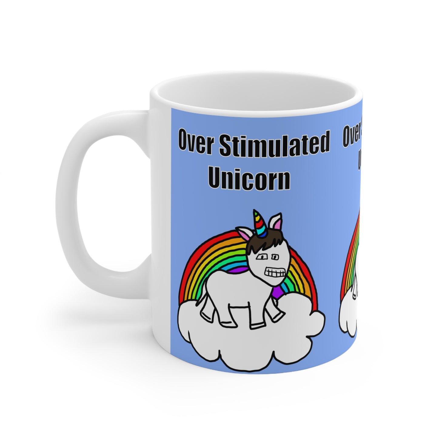 Over Stimulated Unicorn | Neurodivergent Mug | More Jam