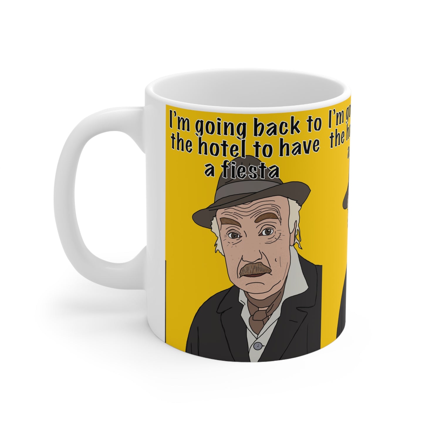 Grandad Only Fools — "I'm going back to the hotel to have a fiesta" Ceramic Coffee Cup