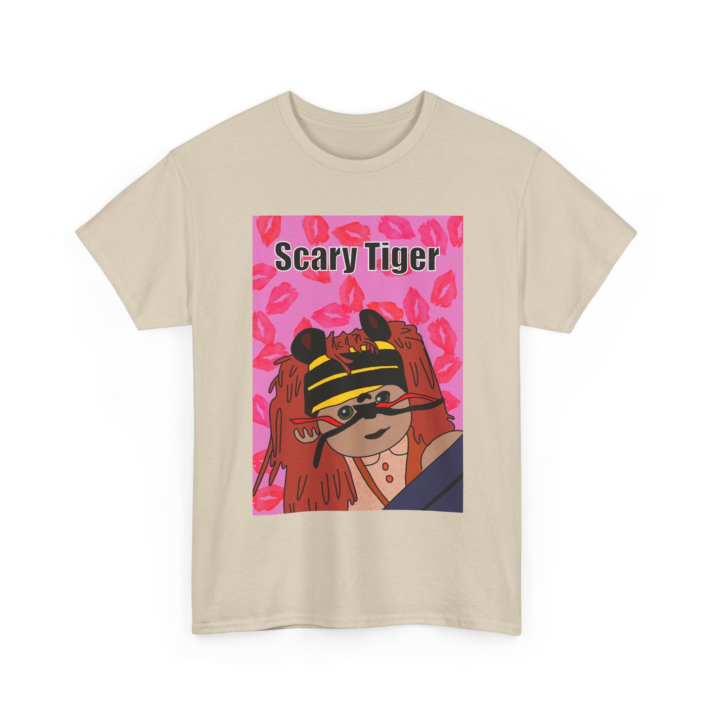Limited Edition Valentines Day Scary Tiger Graphic Tee