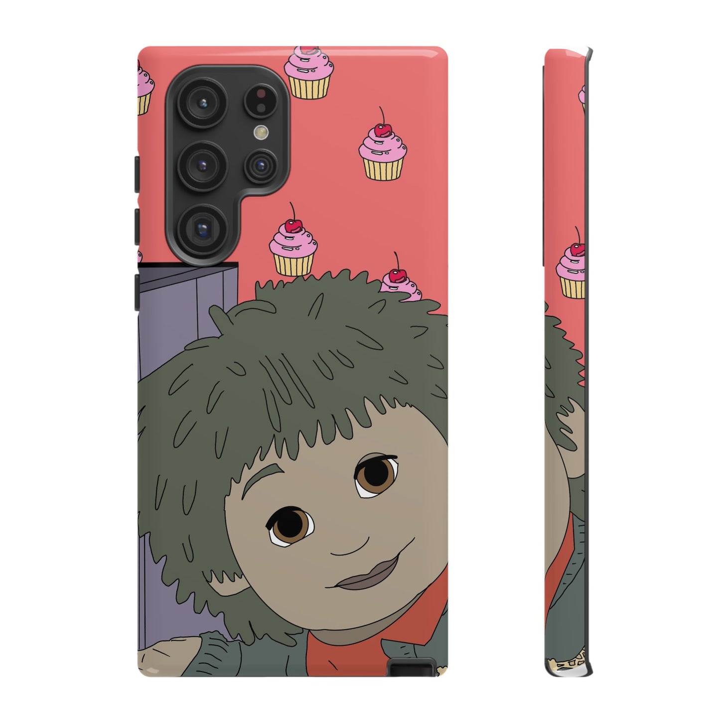 Cute Cupcake Tiny Phone Case — Whimsical Retro Character Protective Cover