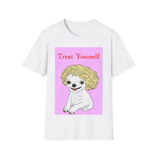Treat Yourself Pink Chihuahua T Shirt