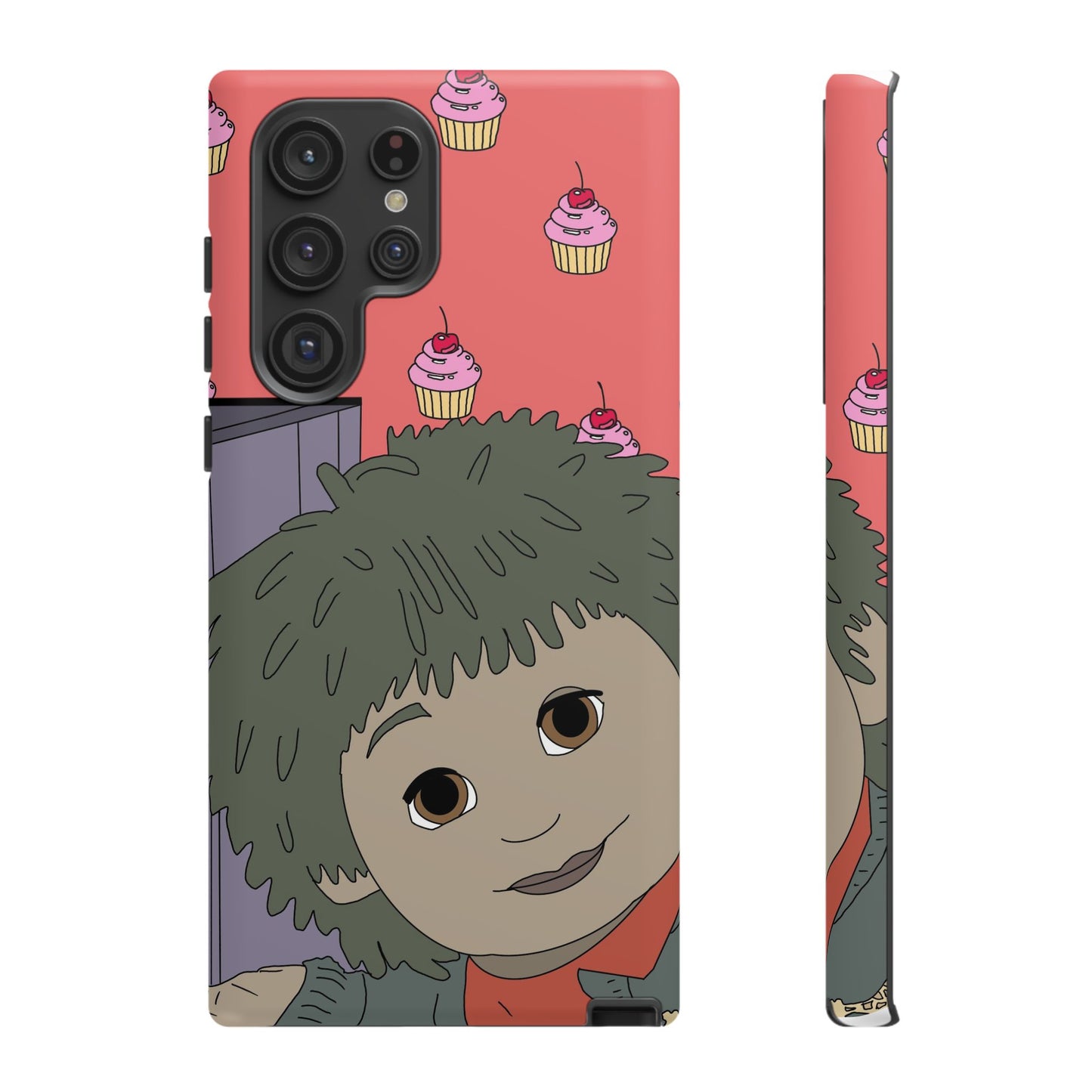 Cute Cupcake Tiny Phone Case — Whimsical Retro Character Protective Cover