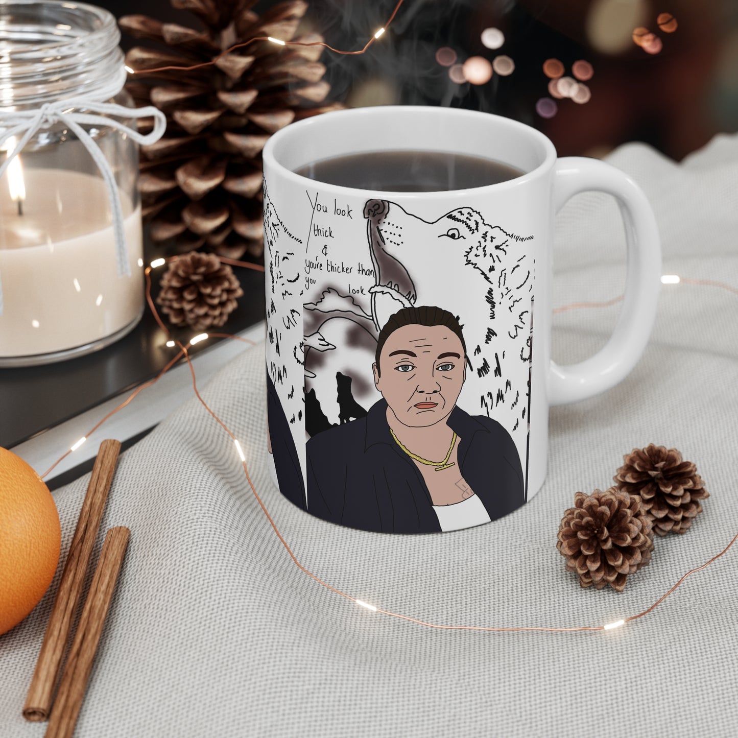 Mandy Tattoo This Country — Ceramic Coffee Mug