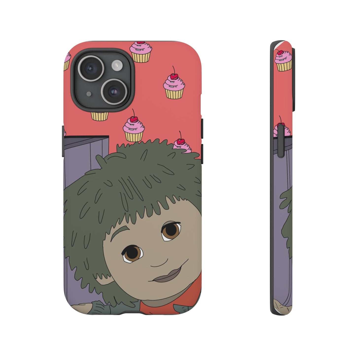 Cute Cupcake Tiny Phone Case — Whimsical Retro Character Protective Cover
