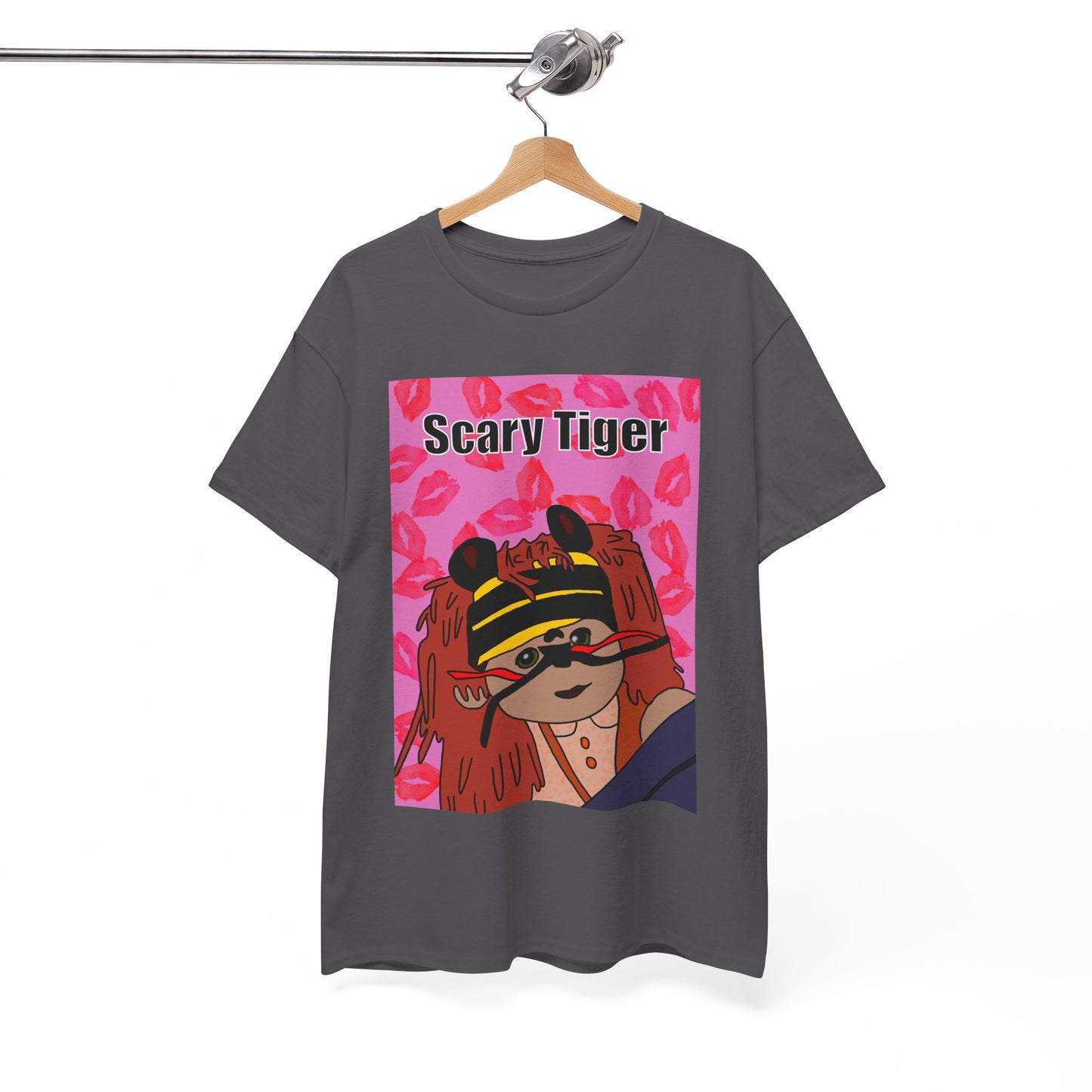 Limited Edition Valentines Day Scary Tiger Graphic Tee