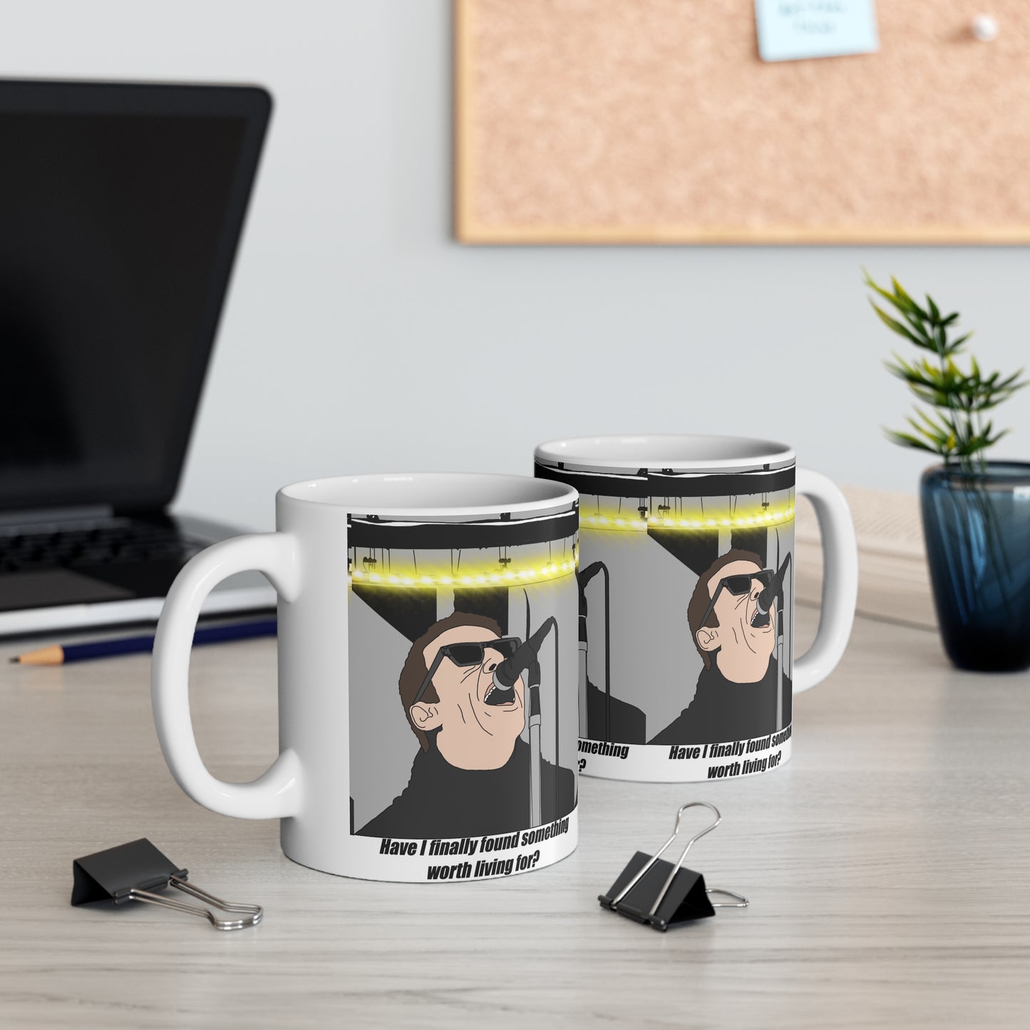 Cigarettes & Alcohol Oasis Reunion Coffee Mug — Lyric Band Art