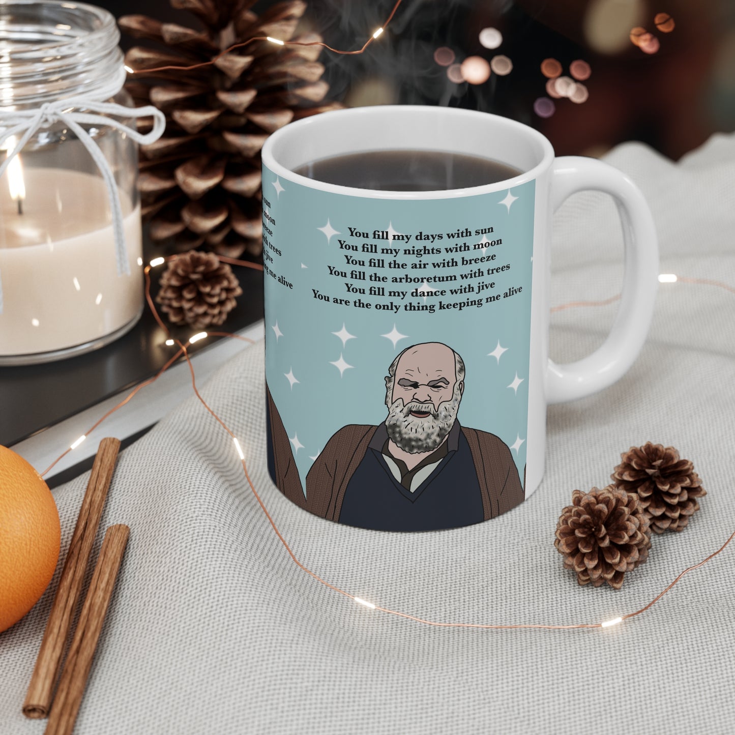 Len This Country Poem Coffee Cup