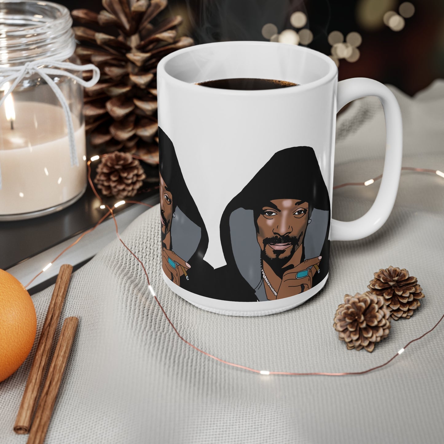 Hooded Snoop Ceramic Coffee Mug — 11oz/15oz