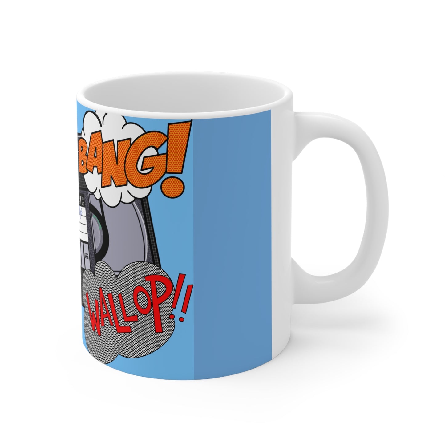 Alan Partridge Coffee Mug — Husband, 'Crash! Bang!' Graphic, 11oz & 15oz