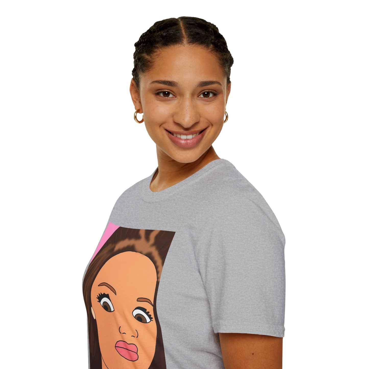WTF Face T-Shirt — Retro Cartoon Portrait Tee